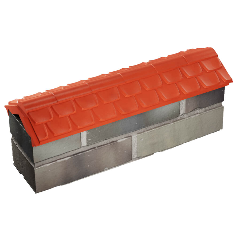 Парапет Zking Эльбрус Красный с посадкой на 0.5 кирпича (130мм) в Заринске фото