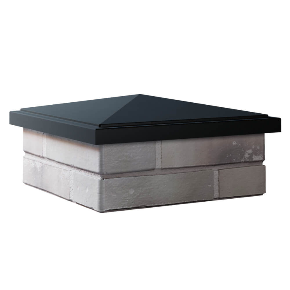 Колпак Zking БонаМоно Черный на столб 1.5х1.5 кирпича (385х385, 400х400мм) в Заринске фото