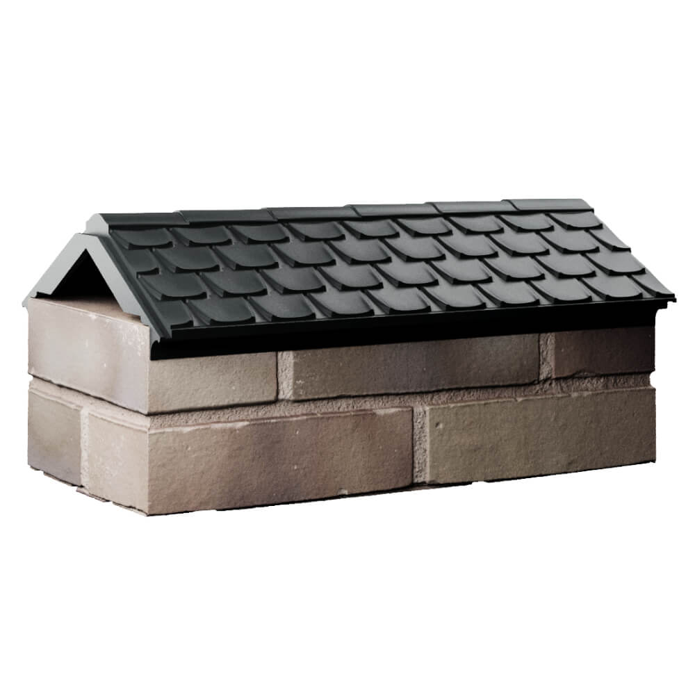 Парапет Zking Эльбрус Черный с посадкой на 1 кирпич (255мм) Заринск фото