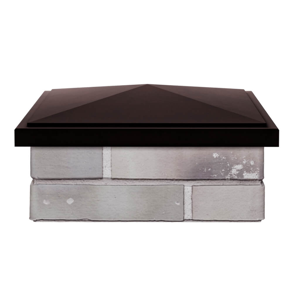 Колпак Zking БонаМоно Коричневый на столб 1.5х1.5 кирпича (385х385, 400х400мм) Заринск фото