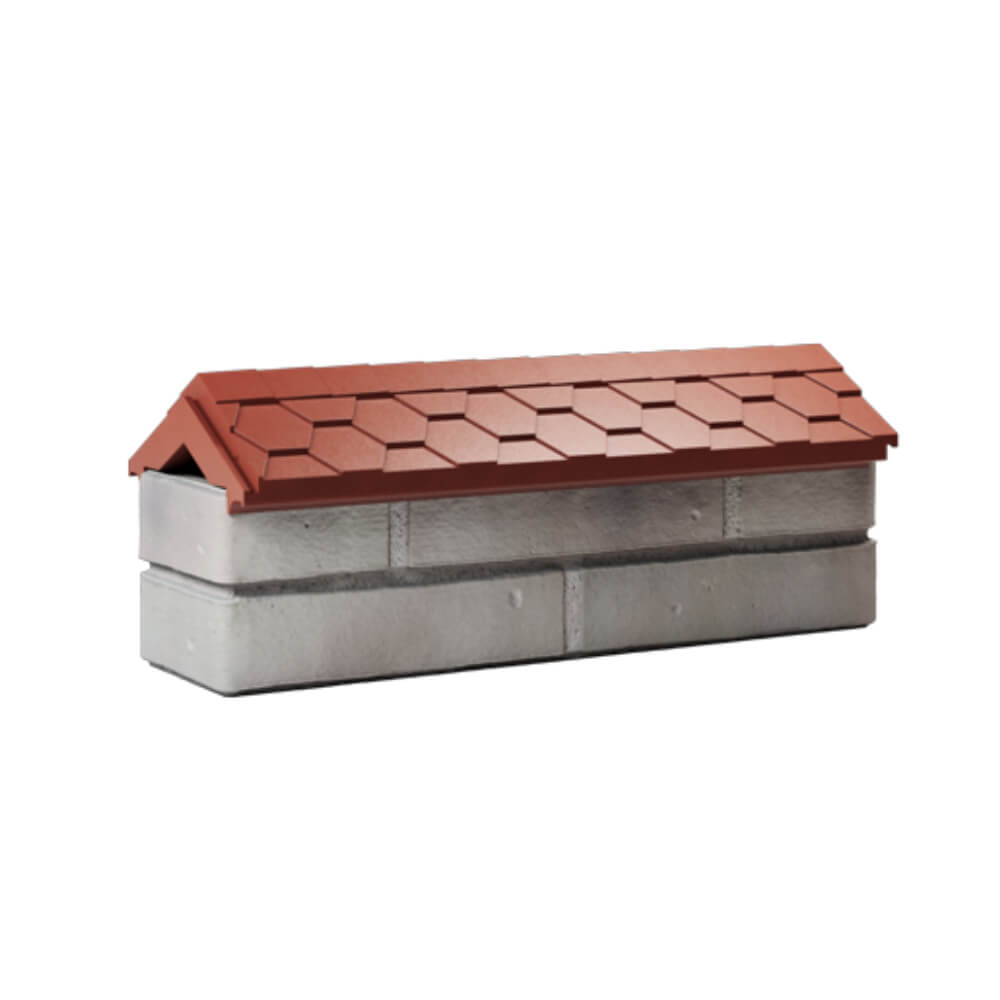 Парапет Zking Эверест Красный с посадкой на 0.5 кирпича (130мм) Заринск фото