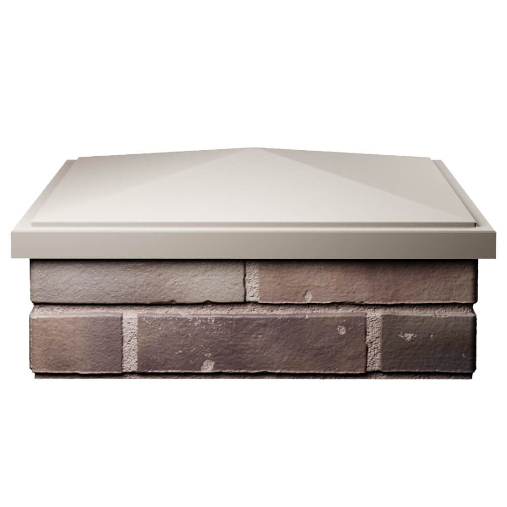 Колпак Zking БонаМоно Бежевый на столб 2х2 кирпича (515х515, 530х530мм) Заринск фото