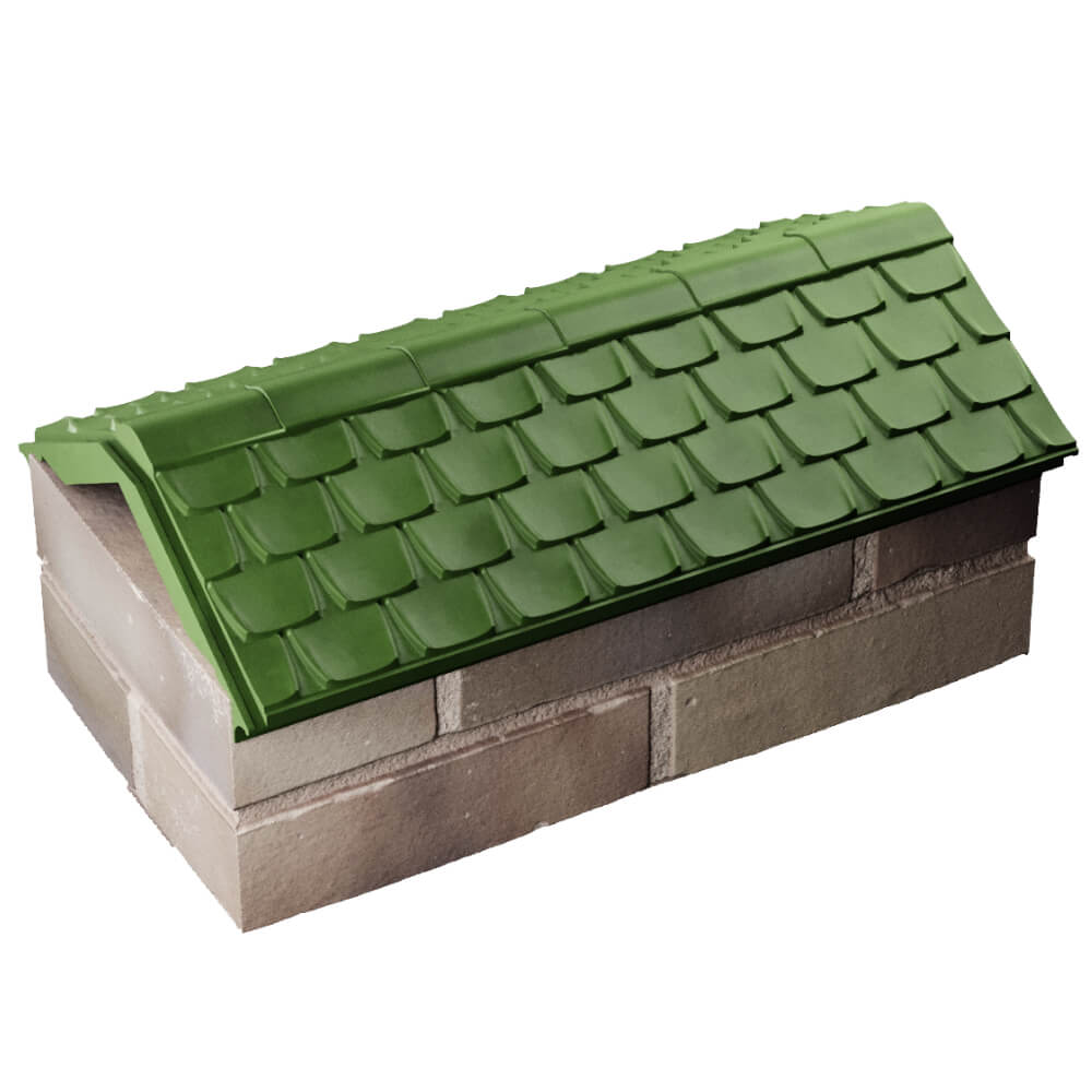 Парапет Zking Эльбрус Зеленый с посадкой на 1 кирпич (255мм) в Заринске фото
