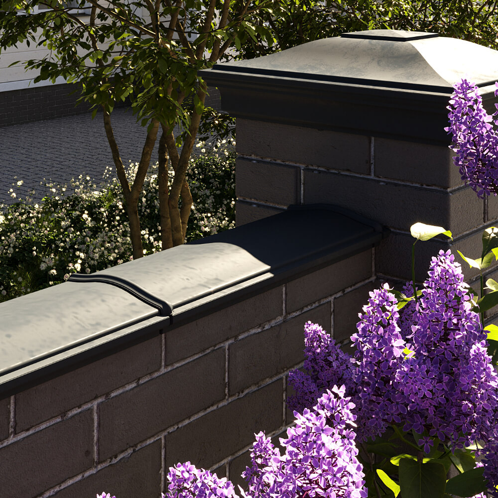 Парапет Zking Монблан Черный посадка на 0.5 кирпича (130мм) в Заринске фото