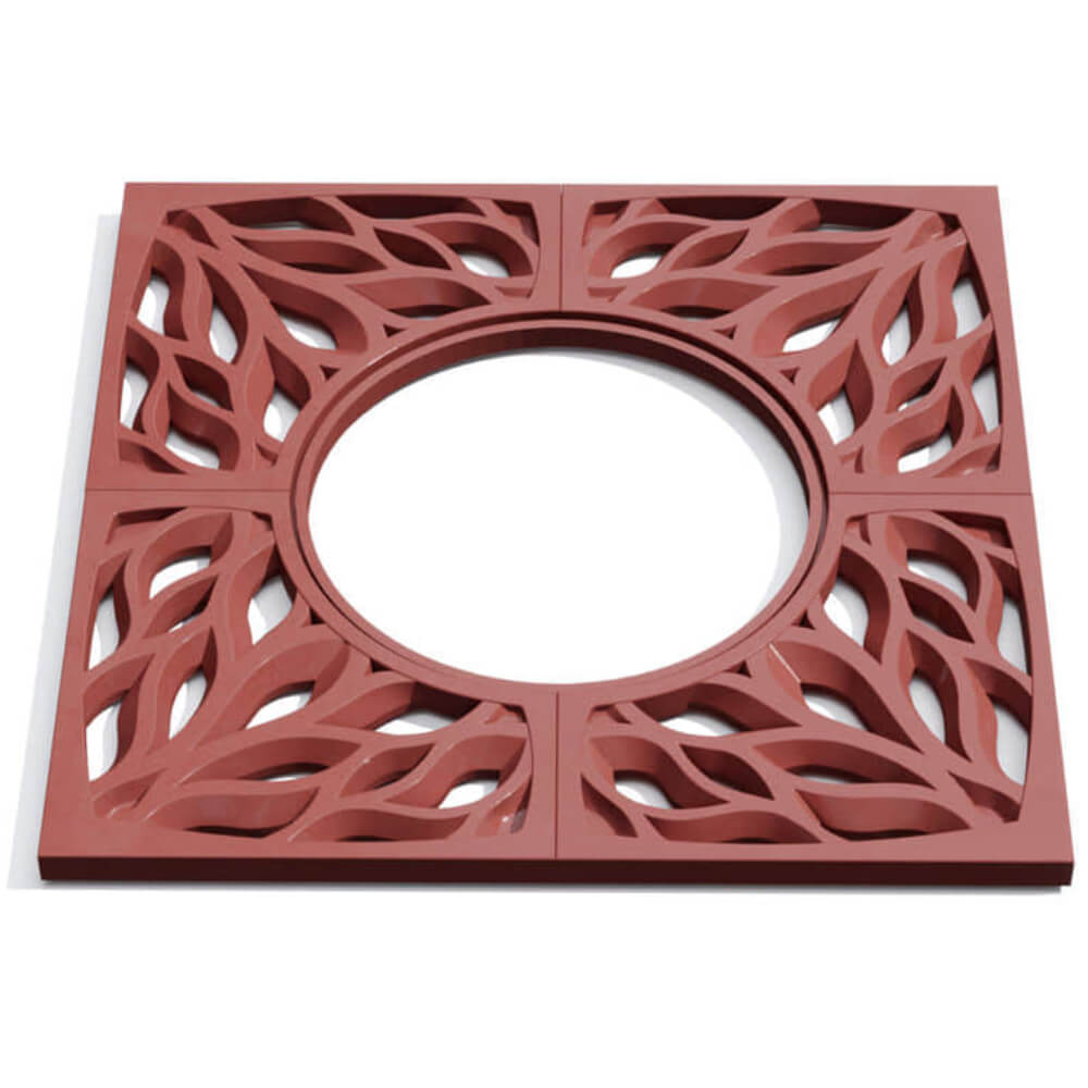 Приствольная решетка для дерева ZKING CRUST 1.2х1.2м Красная Заринск фото