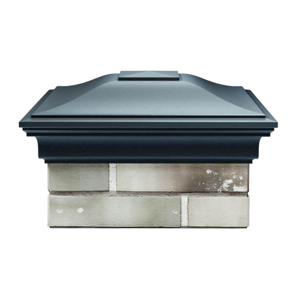 Колпак Zking Монблан Серый на столб 1.5х1.5 еврокирпича 0.7НФ (355х355мм) Заринск фото