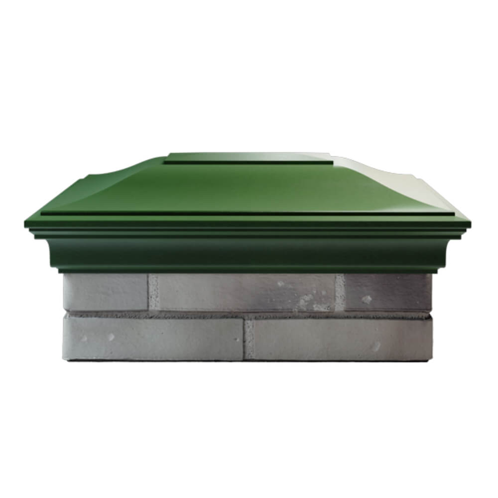 Колпак Zking Монблан Зеленый на столб 2х1.5 кирпича (515х385мм) в Заринске фото