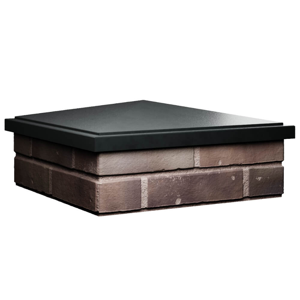 Колпак Zking БонаМоно Черный на столб 2х2 кирпича (515х515, 530х530мм) в Заринске фото