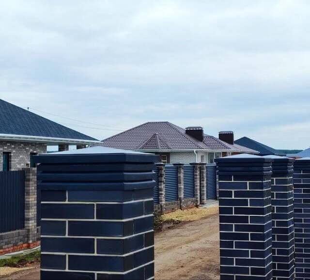 Колпак Zking Бона ХайТек Серый на столб 1.5х1.5 кирпича (385х385мм) в Заринске фото