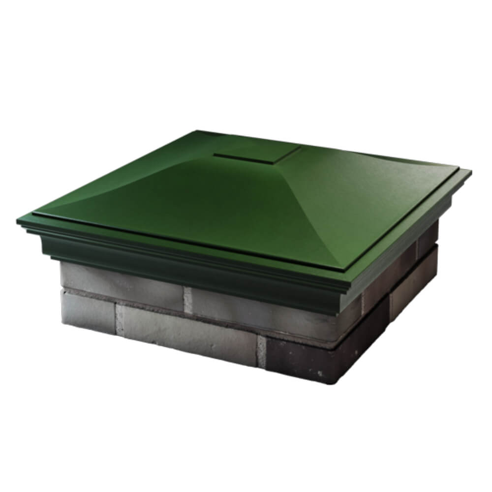 Колпак Zking Монблан Зеленый на столб 2х2 кирпича (515х515мм) в Заринске фото