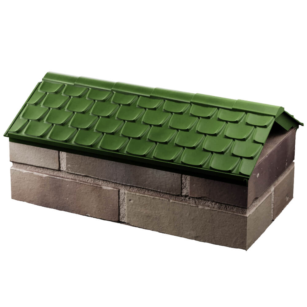 Парапет Zking Эльбрус Зеленый с посадкой на 1 кирпич (255мм) в Заринске фото