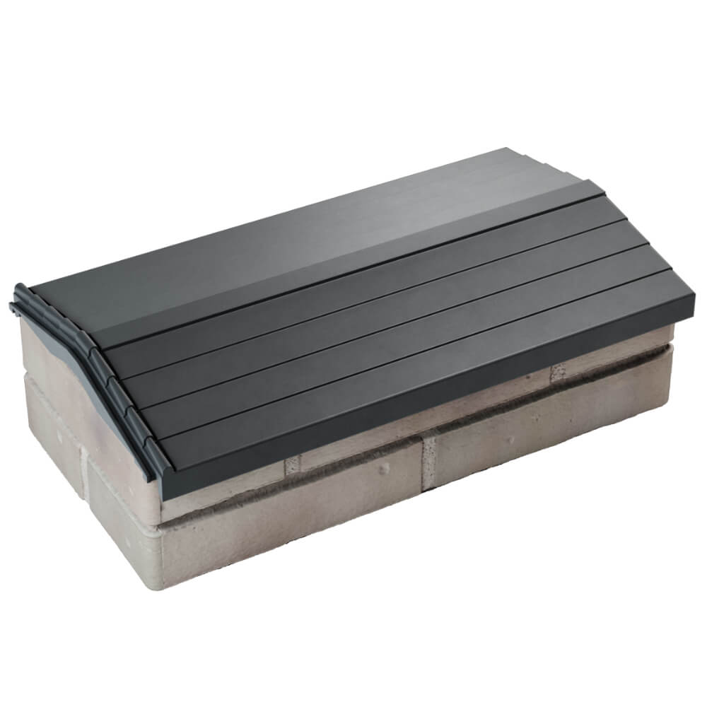 Парапет Zking Бона ХайТек Серый с посадкой на 1 кирпич (200/225/255мм) в Заринске фото