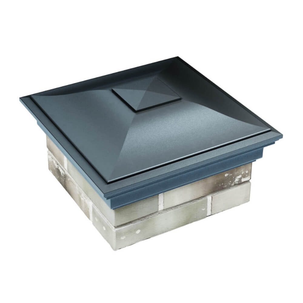 Колпак Zking Монблан Серый на столб 1.5х1.5 еврокирпича 0.7НФ (355х355мм) в Заринске фото