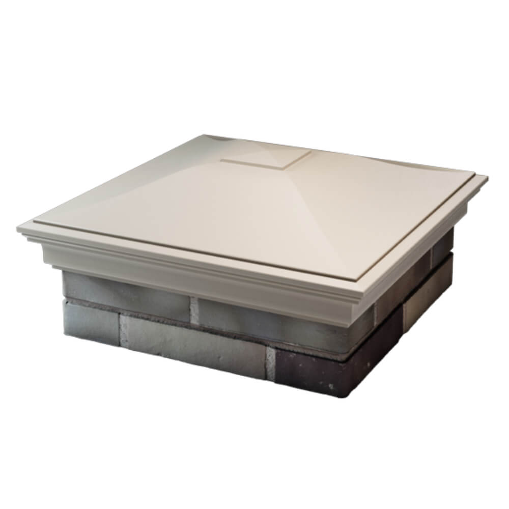 Колпак Zking Монблан Бежевый на столб 2х2 кирпича (515х515мм) в Заринске фото