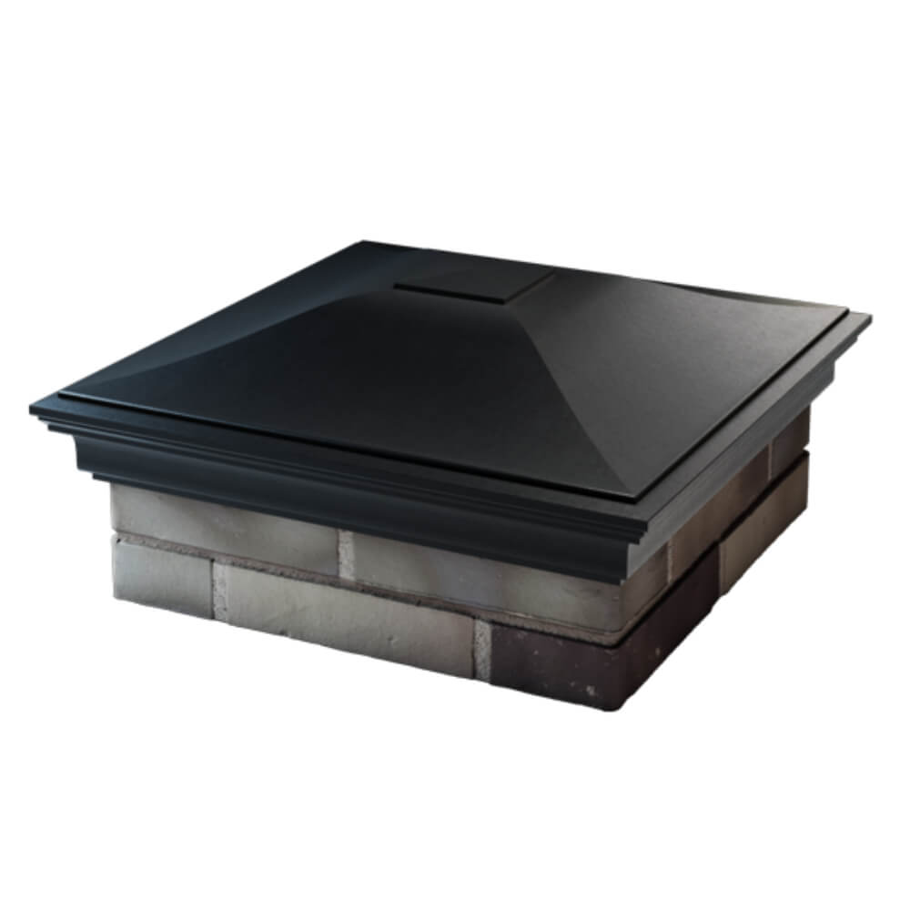 Колпак Zking Монблан Черный на столб 2х2 кирпича (515х515мм) в Заринске фото