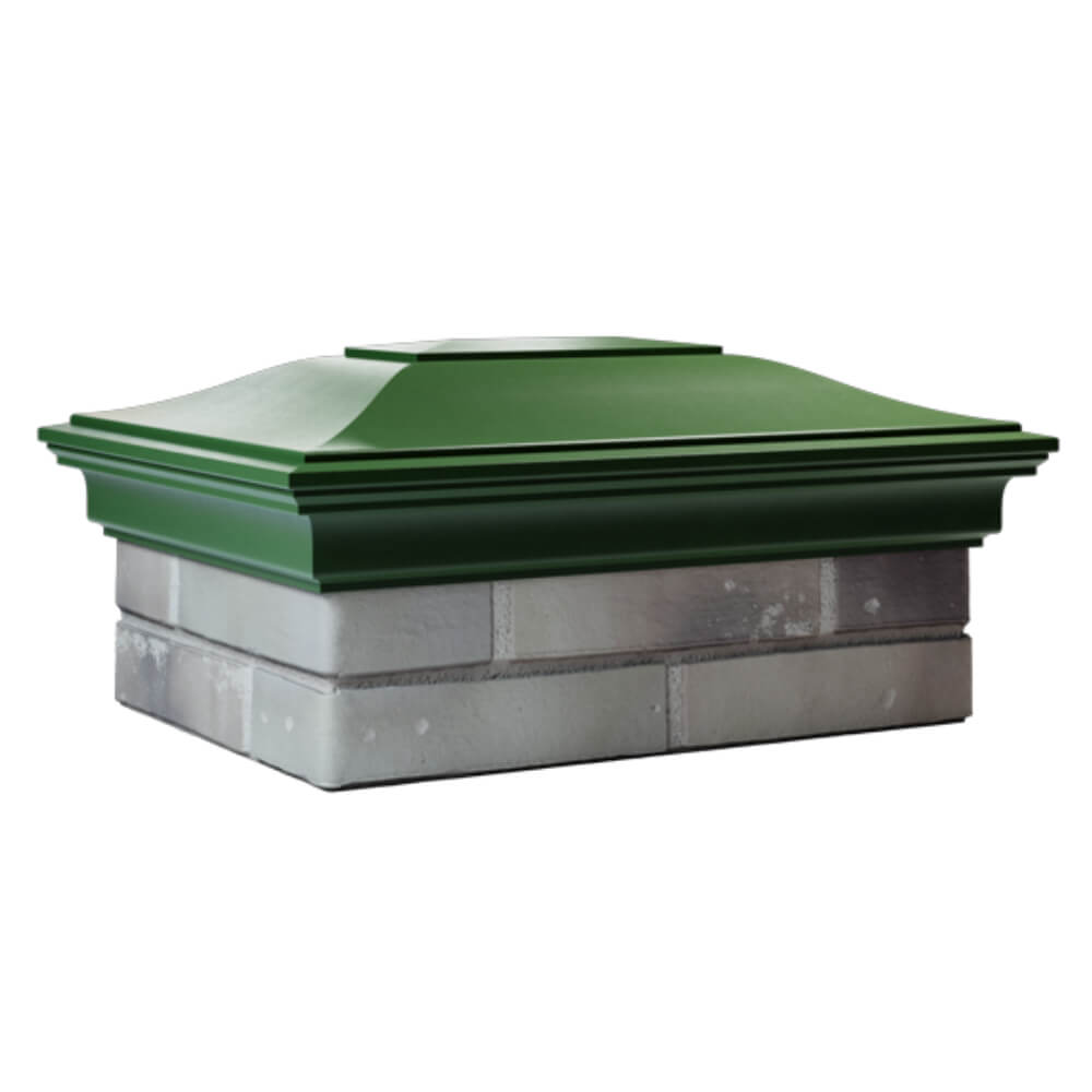 Колпак Zking Монблан Зеленый на столб 2х1.5 кирпича (515х385мм) в Заринске фото