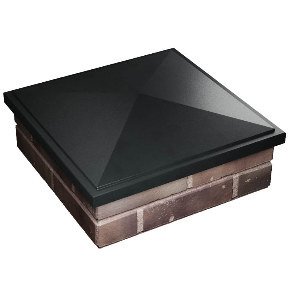 Колпак Zking БонаМоно Черный на столб 2х2 кирпича (515х515, 530х530мм) в Заринске фото