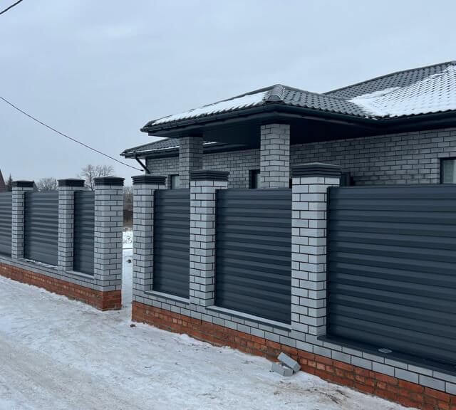 Колпак Zking Бона ХайТек Серый на столб 1.5х1.5 кирпича (385х385мм) в Заринске фото