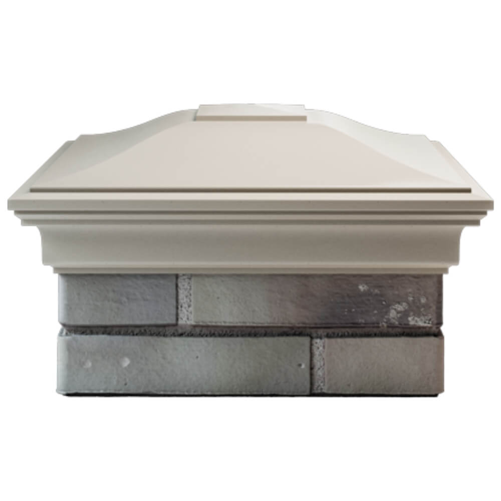 Колпак Zking Монблан Бежевый на столб 1.5х1.5 кирпича (385х385мм) Заринск фото