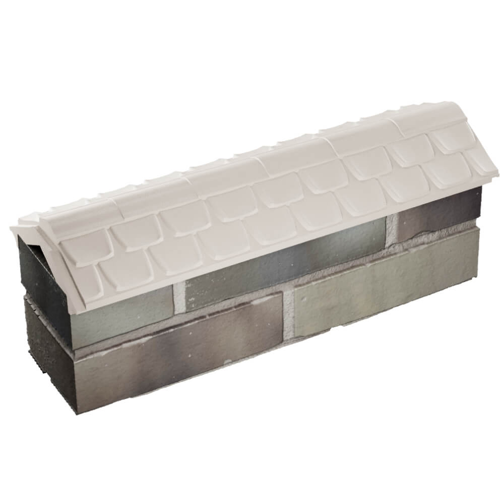 Парапет Zking Эльбрус Бежевый с посадкой на 0.5 кирпича (130мм) в Заринске фото