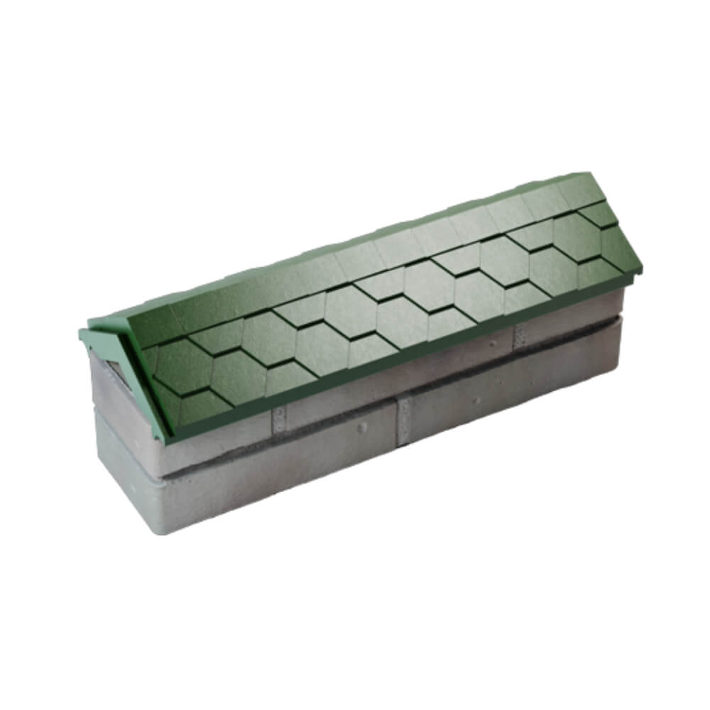 Парапет Zking Эверест Зеленый с посадкой на 0.5 кирпича (130мм) в Заринске фото