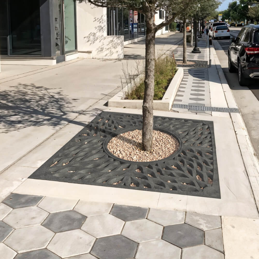 Приствольная решетка для дерева ZKING CRUST 2х2м Черная в Заринске фото