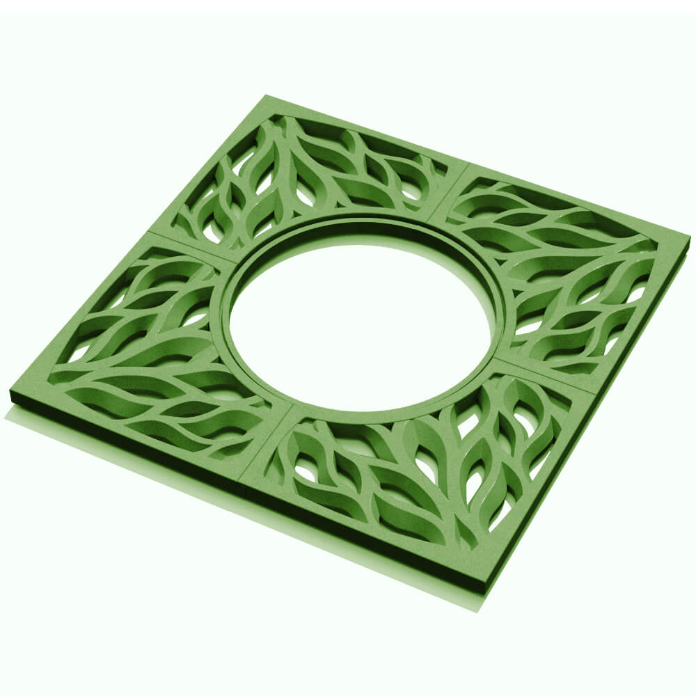 Приствольная решетка для дерева ZKING CRUST 1.2х1.2м Зеленая в Заринске фото