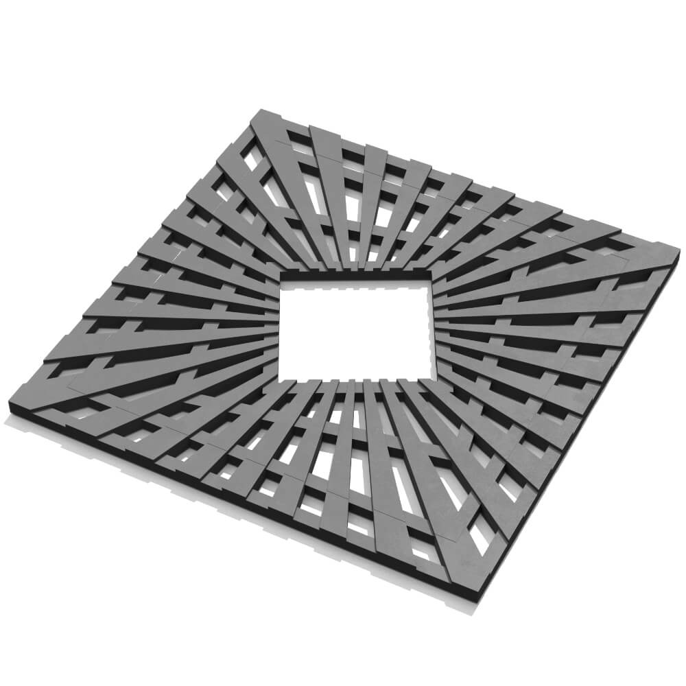 Приствольная решетка для дерева ZKING ATMOSPHERE 1.2х1.2м Серая в Заринске фото