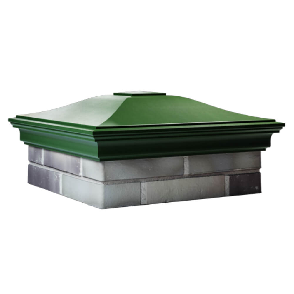 Колпак Zking Монблан Зеленый на столб 2х2 кирпича (515х515мм) в Заринске фото