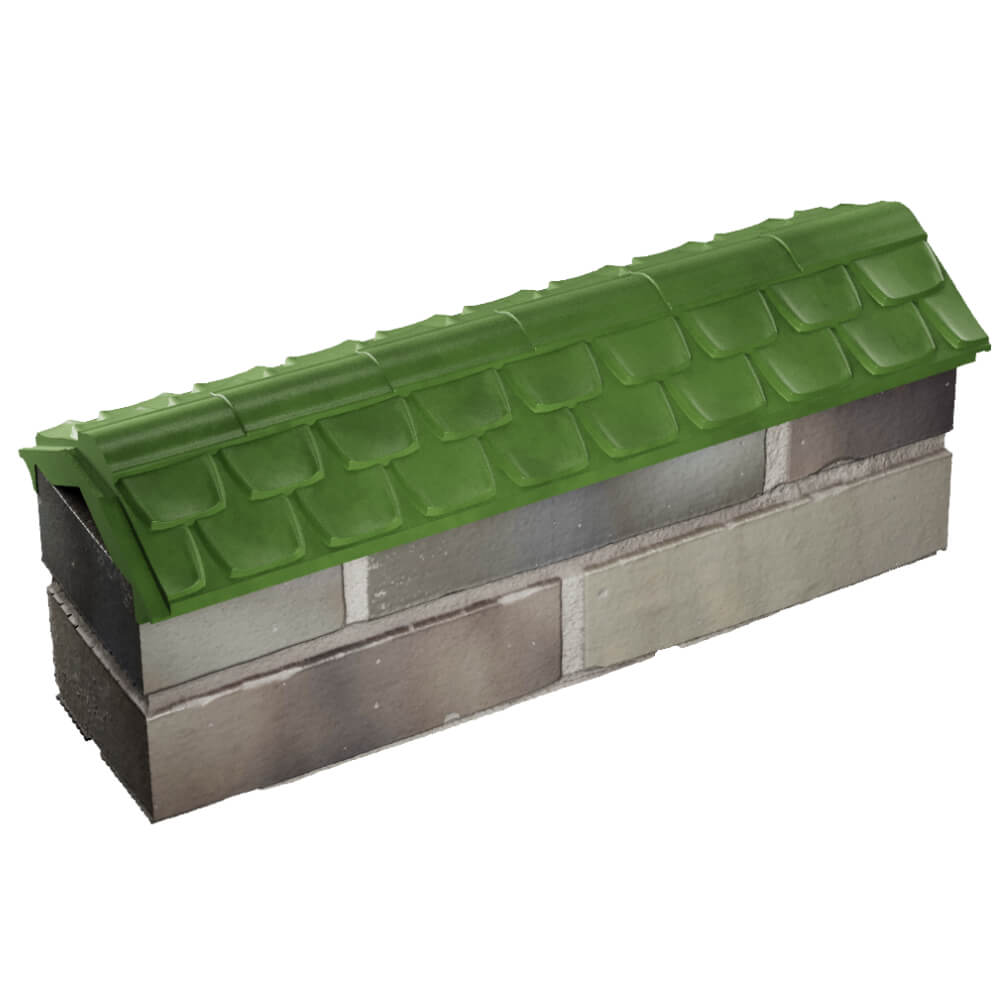 Парапет Zking Эльбрус Зеленый с посадкой на 0.5 кирпича (130мм) в Заринске фото